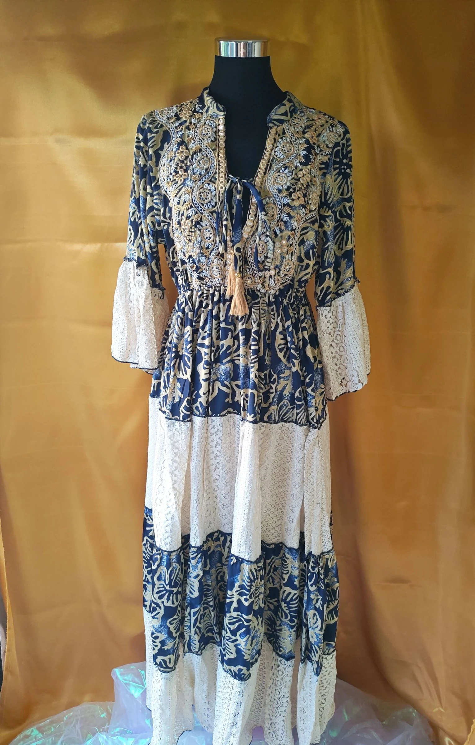 Vestido boho largo estampado  – photo 2